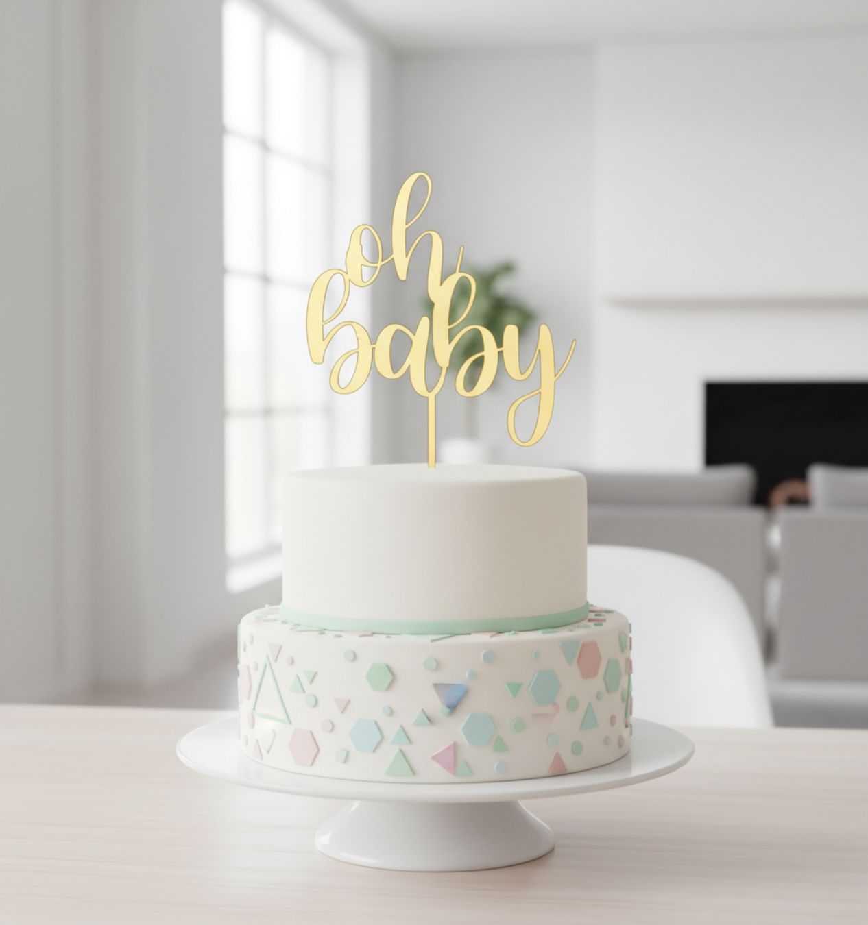 Cake Topper Oh Baby SVG and Studio