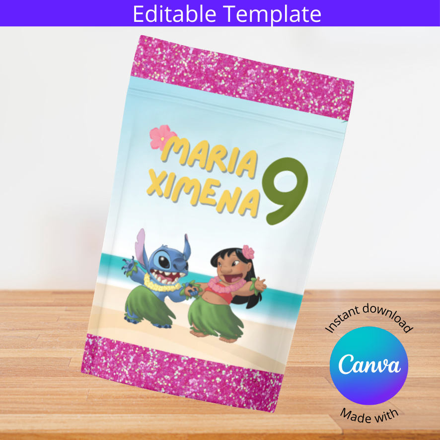 Customizable LILO & STITCH Chip Bags 