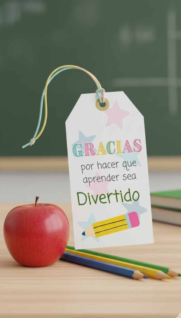 12 Bundle Tags Dia del Maestro Editable en CANVA