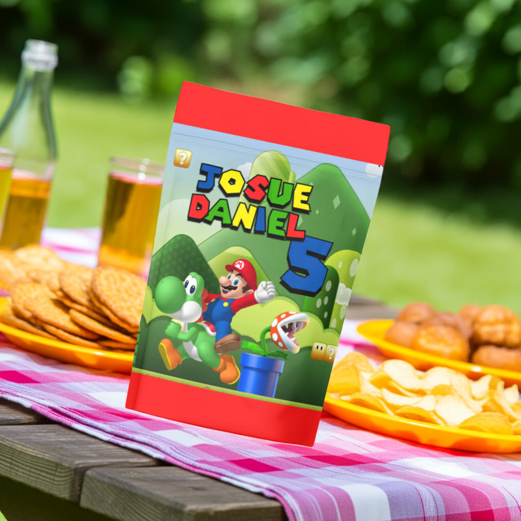 Customizable SUPER MARIO Chip Bags 