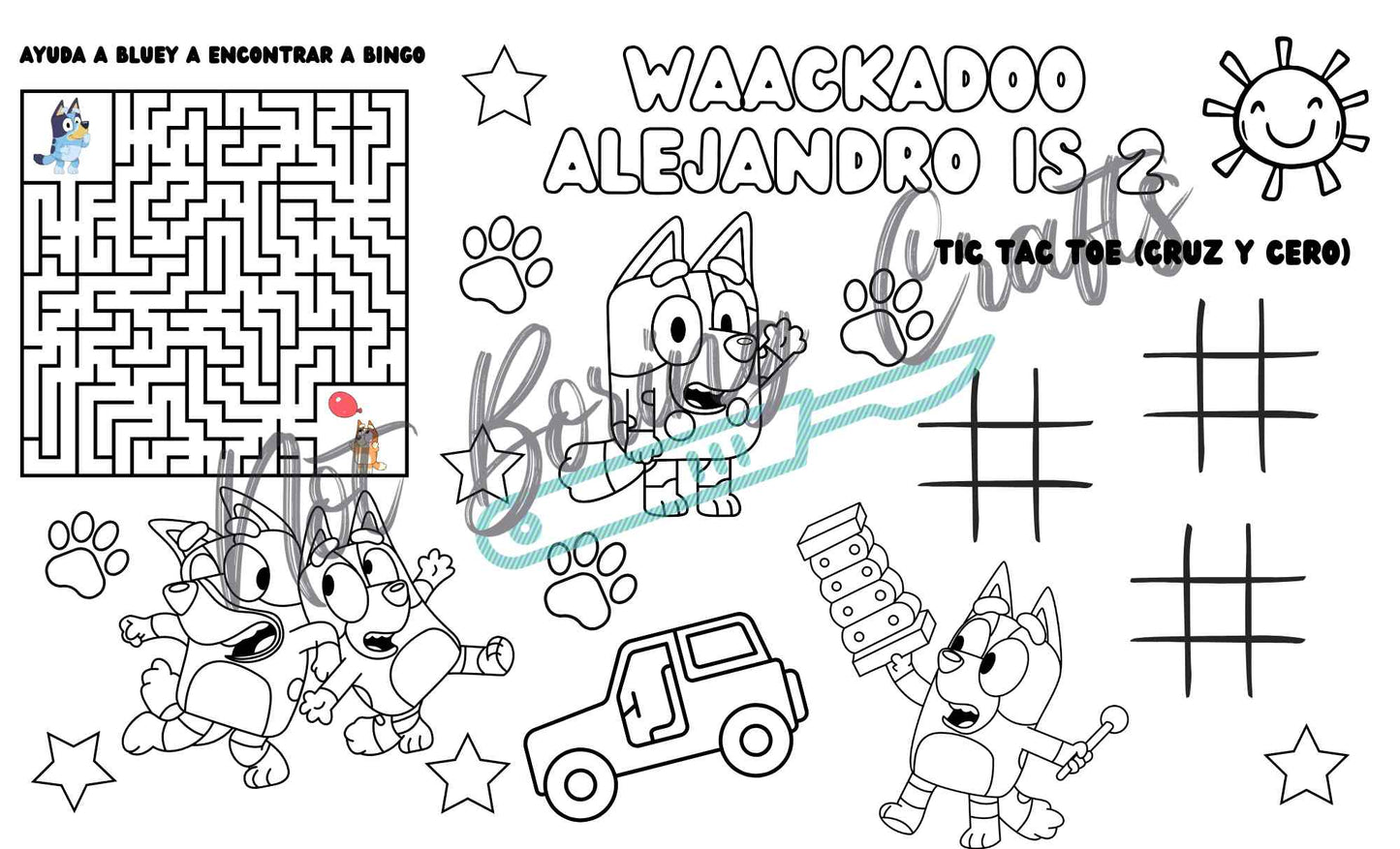Tapete para colorear