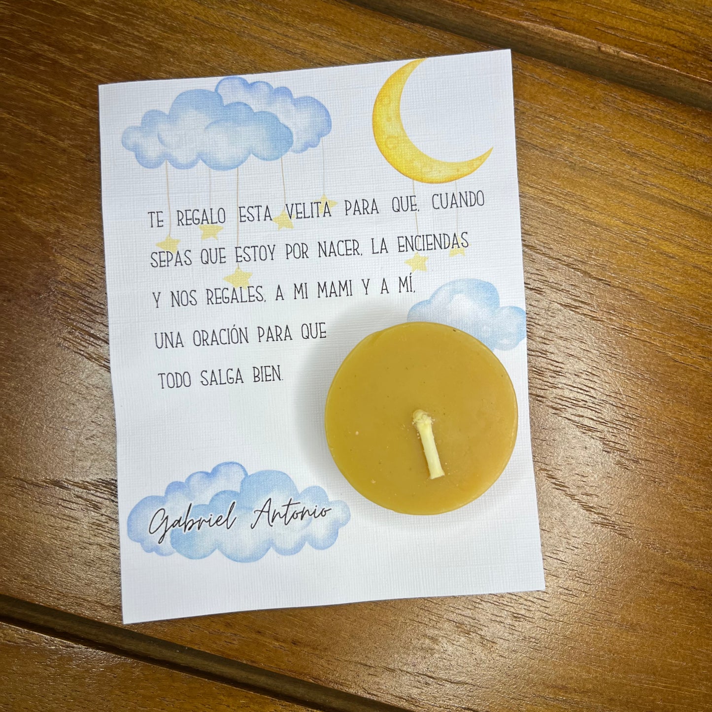 REMINDER CARD WITH CANDLE 