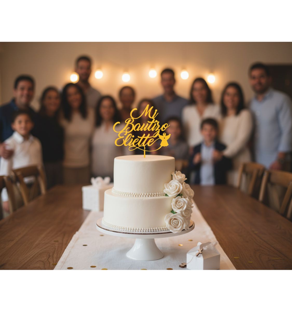 Religious Ceremony Cake Topper SVG and Studio Customizable