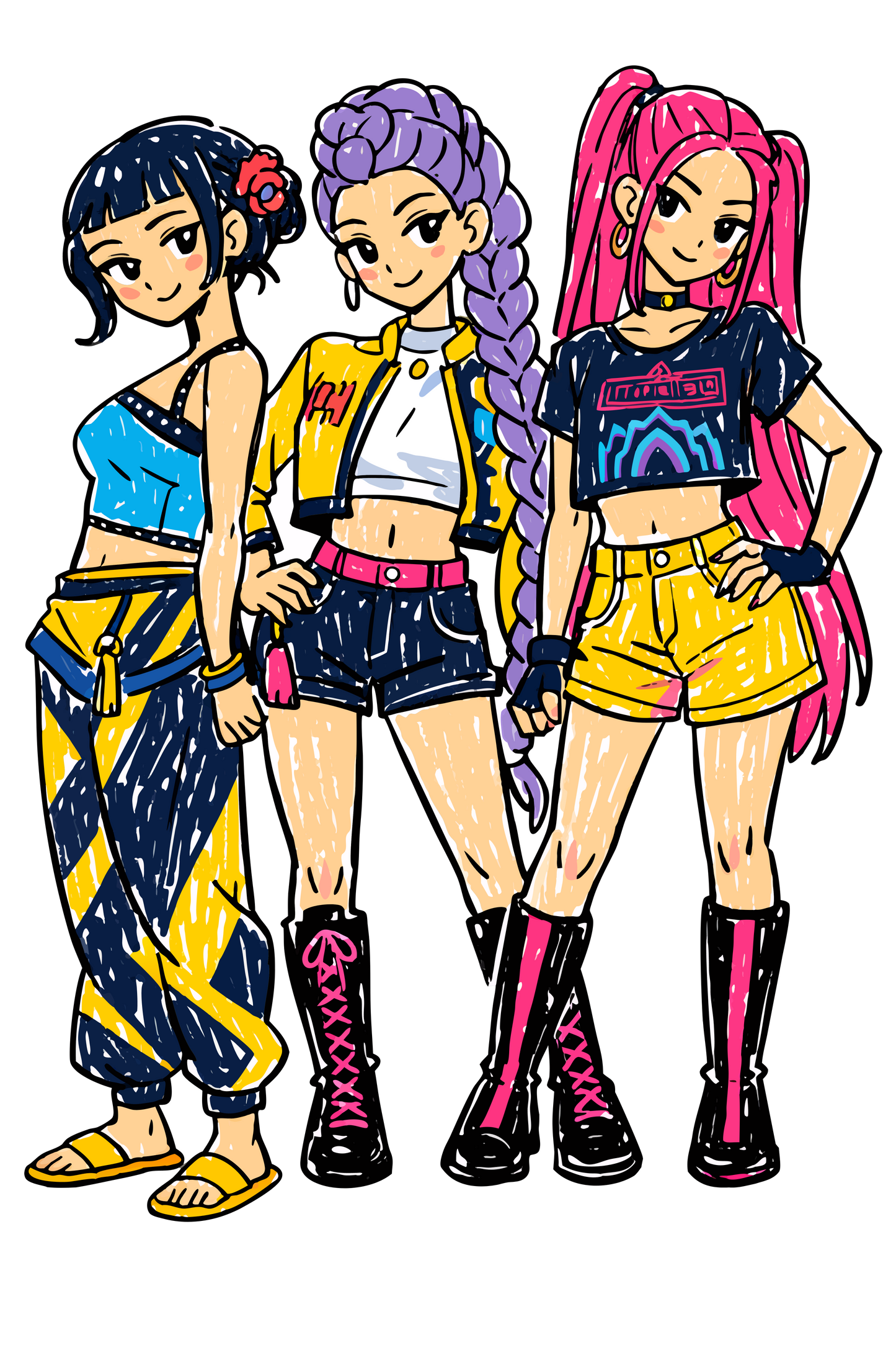Clipart PNG de K-Pop Demon Hunters | 16 Clipart en Alta Resolución con Fondo Transparente